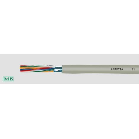 Helukabel 33001 Circuit de télécommunication J-Y(ST)Y 2 x 2 x 0.6 mm gris 100 m