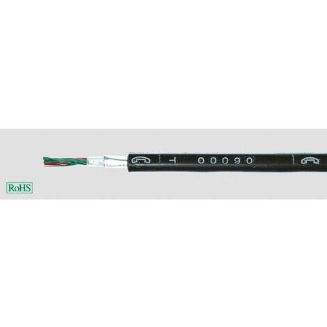 Helukabel 34104 Câble téléphonique A-2Y(L)2Y 40 x 0.6 mm² noir 100 m D837311