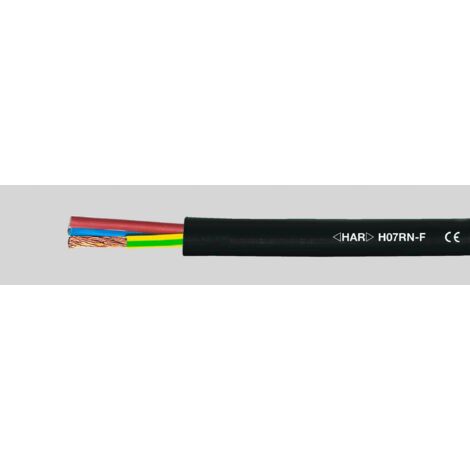 Helukabel 37046 Câble à gaine caoutchouc H07RN-F 4 G 2.5 mm² noir 50 m D814881