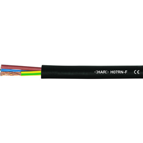 Helukabel 37062 Gummischlauchleitung H07RN-F 5 G 2.5 mm² Schwarz 50 m