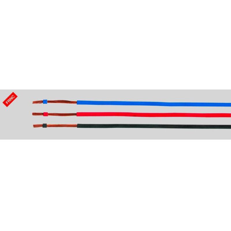 51401 Conducteur individuel H05Z-K 1 x 1 mm² bleu, blanc 100 m - Helukabel