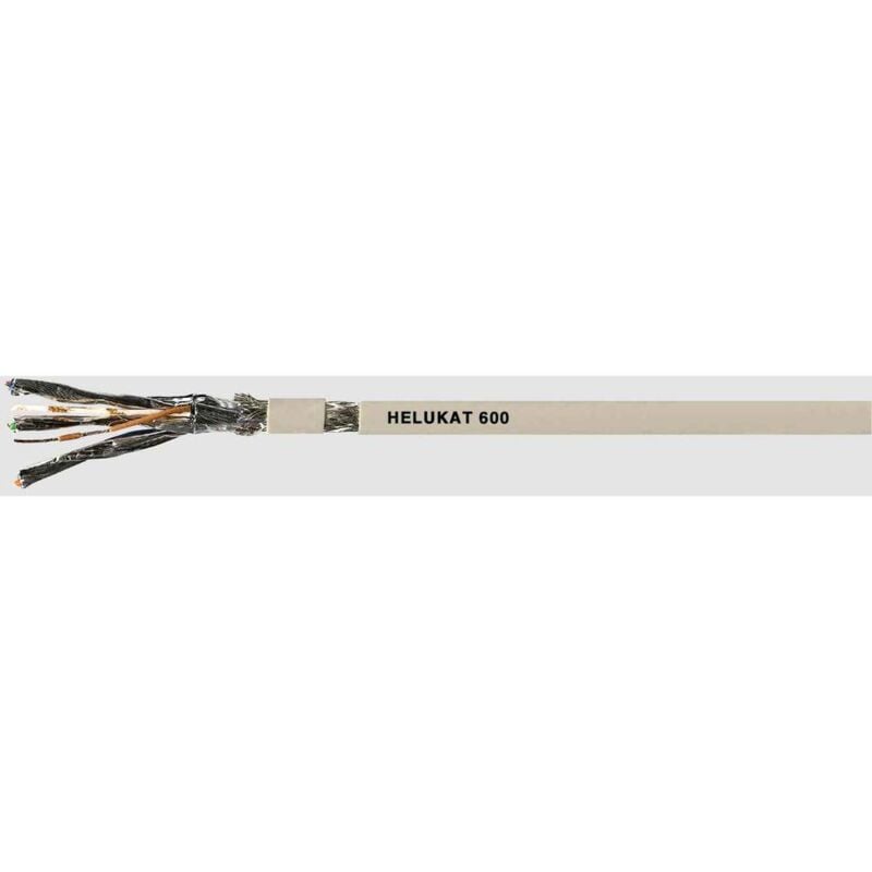 Helukabel - 80294 Câble Ethernet cat 7 s/ftp 4 x 2 x 0.14 mm² gris 100 m