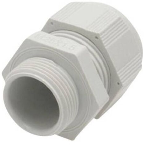 Helukabel 903539 Pressacavo filettato con guarnizione ridotta, con protezione vibrazioni M63 Poliammide Grigio (RAL 703