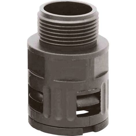 Helukabel 904826 HELUquick M Raccordo a vite del tubo flessibile Nero M25 Piatto 1 pz.