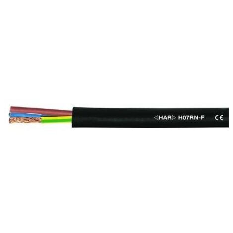 Helukabel Cavo in gomma H07RN-F 5 G 2,50 mm² nero 50 m