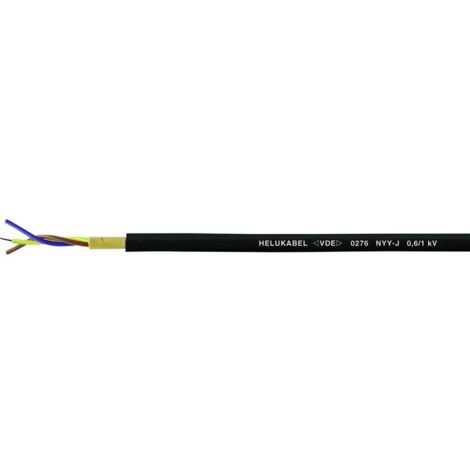 Helukabel cavo interrato NYY-J 5 G 1,50 mm² nero 50 m
