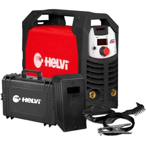Helvi JET 200 Kit Saldatrice inverter a elettrodo MMA con Maschera per saldature - 99806028