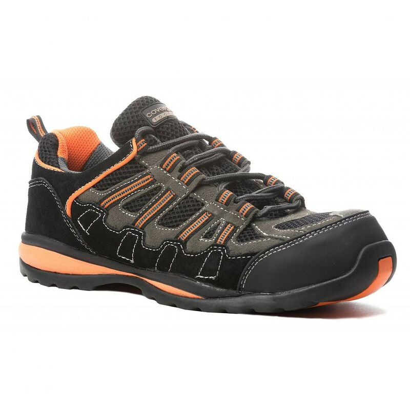 Chaussures de sécurité Coverguard Helvite S1P taille 42 noir/orange cuir velours