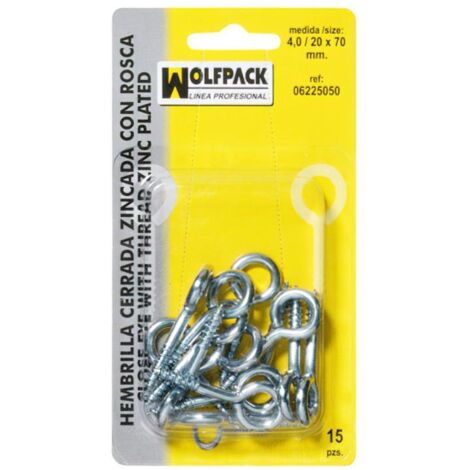 Alcayatas Zincadas - Pack 15u (4x20x70mm)