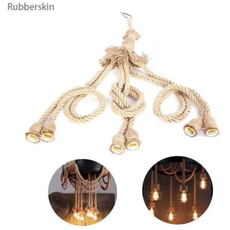 Image of Hemp Rope Light Bulb Holder, E27&hellip;