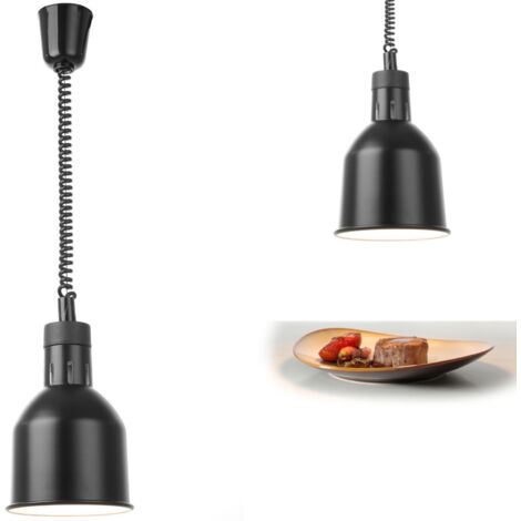 Hendi 273852 - Suspension cylindrique conique, noire, diamètre 175 mm, 250 W