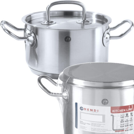 Hendi 836507 Tegame con Coperchio per Carne