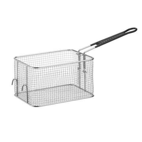 HENDI Cestello per Friggere, Cestello Frittura, Cestello per Fritte, Cestello per Patatine Fritte, con Manico, da utilizzare con HENDI Friggitrici 205808 e 205846 di 4 Litri, Acciaio Inox