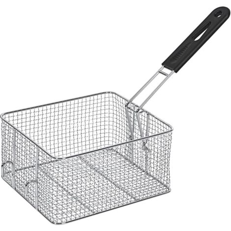 HENDI Cestello per Friggere, Cestello Frittura, Cestello per Fritte, Cestello per Patatine Fritte, con Manico, da utilizzare con HENDI Friggitrici 205815 e 205853 di 6 Litri, Acciaio Inox