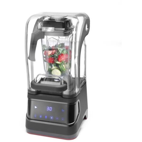 HENDI Digitaler Mixer mit Schallschutzhaube, 2,5L, Schwarz, 220-240V/1680W, 250x300x(H)546mm