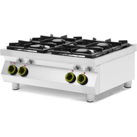 HENDI Gasherd Kitchen Line - 4 Kochfelder, Table-Top, Kitchen Line, 19kW, 800x700x(H)310mm