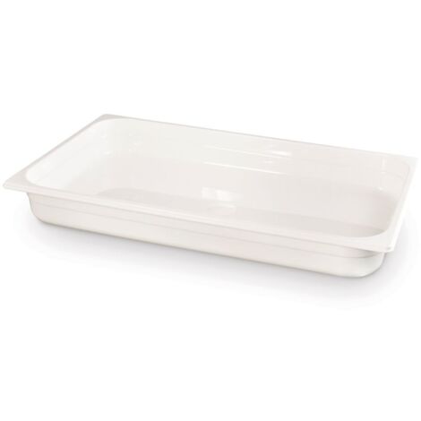 HENDI Gastronorm-Behälter 1/1, GN 1/1, 9L, Weiß, 530x325x(H)65mm