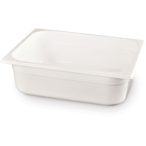HENDI Gastronorm-Behälter 1/2, GN 1/2, 6,5L, Weiß, 325x265x(H)100mm