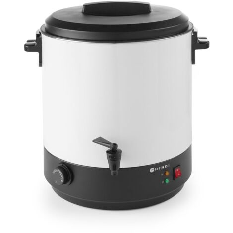 HENDI Heißgetränkespender, 25L, Weiß, 230V/2500W, 435x441x(H)500mm