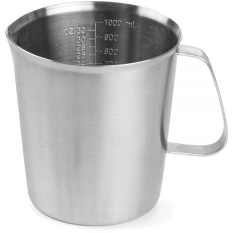 HENDI Messbecher, Edelstahl, 0,5L, ⌀90x(H)105mm