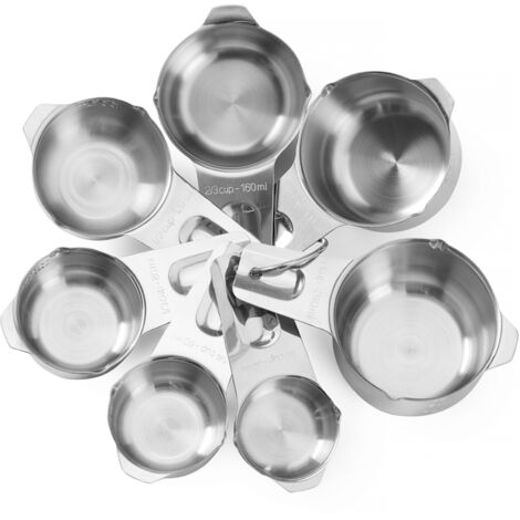 HENDI Messbecher - Set mit 7 Stk., 140x85x(H)52mm