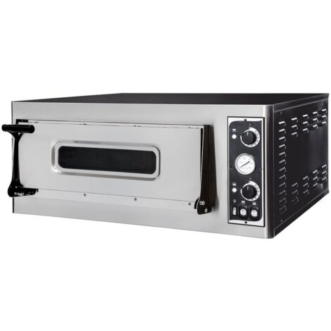 HENDI Pizzaofen BASIC 4, 1 Kammer, 400V/4700W, 975x930x(H)413mm