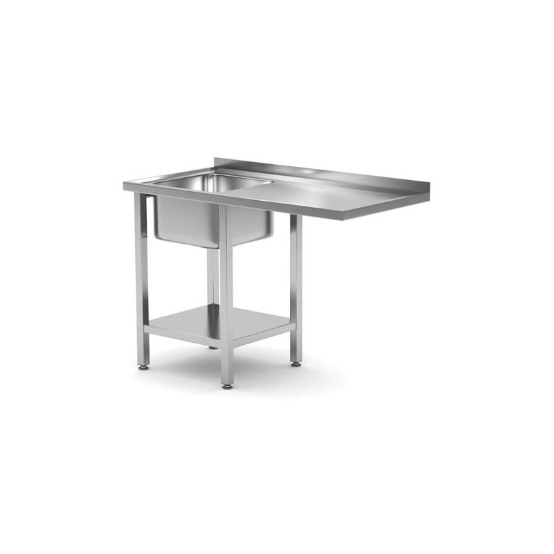 Hendi Tavolo con lavello, vano lavastoviglie e