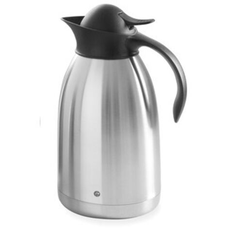Hendi - Termo de acero de 2L con pulsador - para café en casa y en la oficina