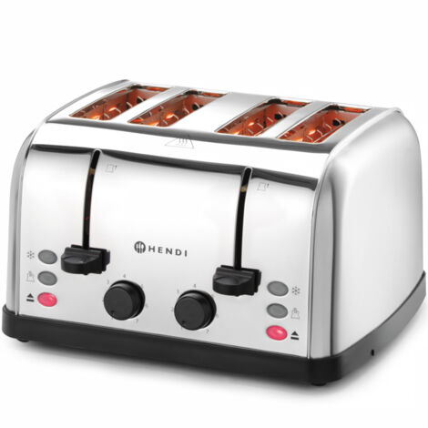 HENDI Toaster 4-fach, 240V/1500W, 295x335x(H)180mm