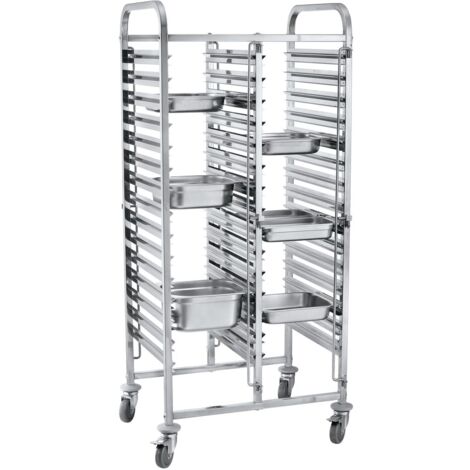 HENDI Transportwagen doppelt - 30xGN1/1, 798x610x(H)1710mm