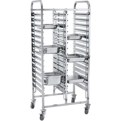 HENDI Transportwagen doppelt - 30xGN1/1, 798x610x(H)1710mm