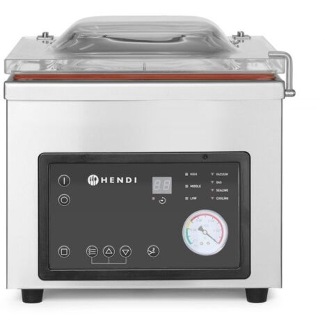 HENDI Vakuumkammer-Verpackungsmaschine Profi Line, Profi Line, Dichtungsband: 350 mm, 230V/750W, 450x555x(H)480mm