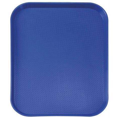 HENDI Vassoio da portata, piccolo, rettangolare, multiuso, vassoio da servizio, da cucina, per fast food, per servire cibo e bevande, 265x345x(H)20mm, marrone, polipropilene