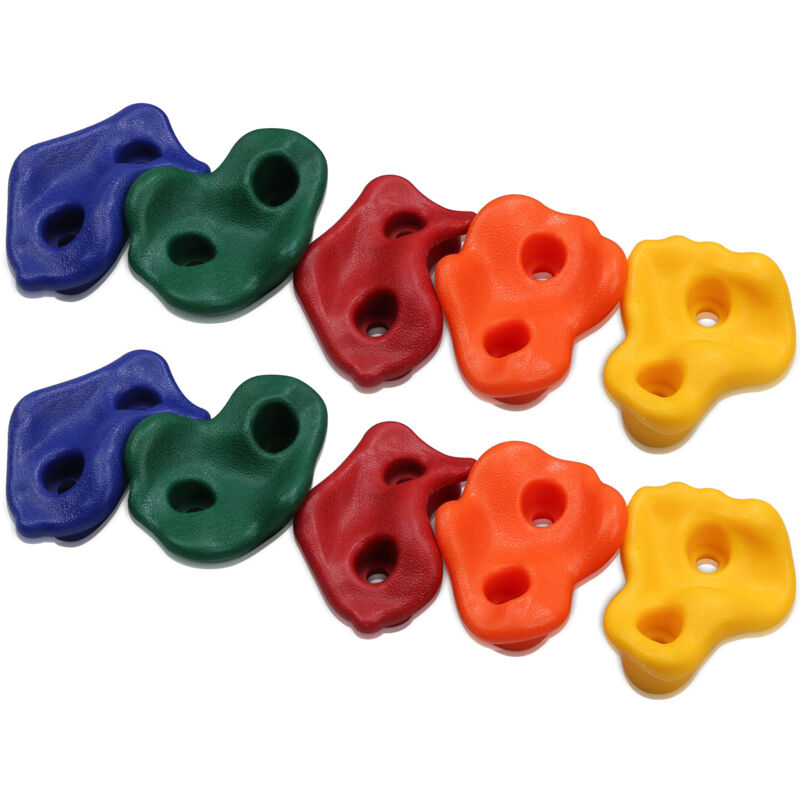 Hengda - 10 pièces Prises d'escalade Multicolore pe d'escalade tient grande escalade tient extérieur pour tour de jeux