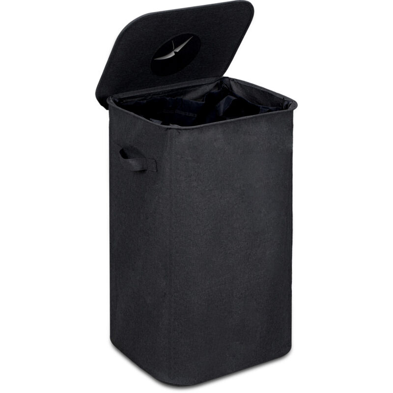 Hengda 100L stockage des bouteilles consignées Poubelle Recyclage Avec 2 Sacs De Transport, Stockage Des Bouteilles Consignées noir