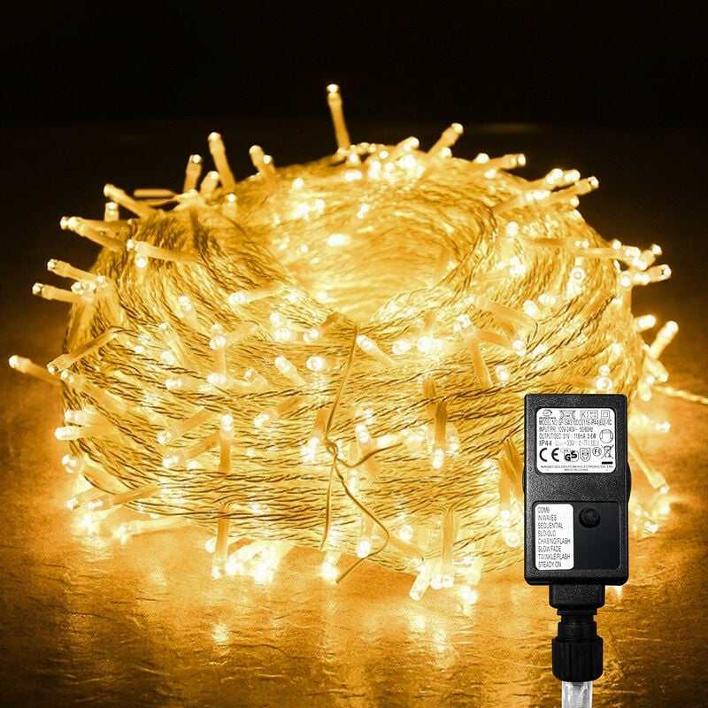 10M 100 led Lichterkette Warmweiß 8 Lichtmodi Party Garten Innen Außen Deko Weihnachtsbeleuchtung IP44 – Warmweiß – Hengda | 00726505965056 10M 100 led Lichterkette Warmweiß 8 Lichtmodi Party Garten Innen Außen Deko Weihnachtsbeleuchtung IP44 – Warmweiß – Hengda | 00726505965056