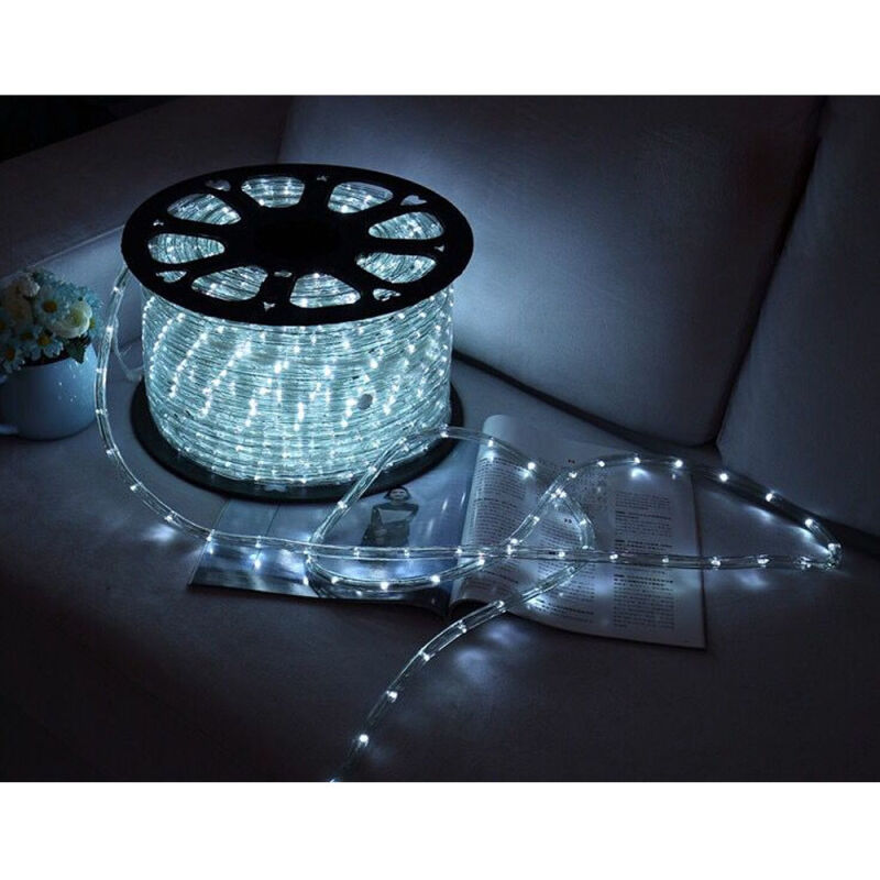 Hengda - 10M de cordon lumineux à led Cordon lumineux étanche intérieur/extérieur IP44 blanc froid Chaîne lumineuse bande lumineuse