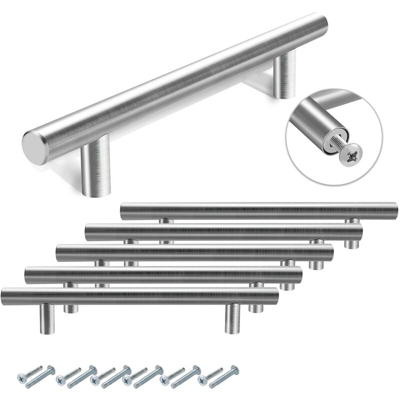10x Möbelgriffe Schrankgriffe Küchengriff Türgriff Schrankgriff Möbel Echt Edelstahl 1569612MM – Silber – Hengda | 00726504221276 10x Möbelgriffe Schrankgriffe Küchengriff Türgriff Schrankgriff Möbel Echt Edelstahl 1569612MM – Silber – Hengda | 00726504221276