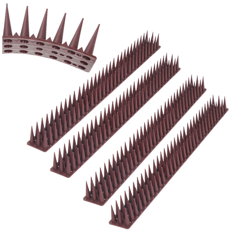 Hengda - 12x pics anti-pigeons anti oiseaux anti-pigeons anti-moineaux effaroucheur d'oiseaux sur le faîte du toit