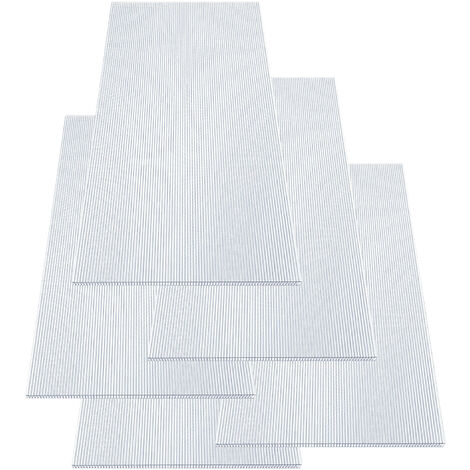 Hengda 14x Plaque alvéolaire double Plaque alvéolaire 4mm serre transparente PC - incolore