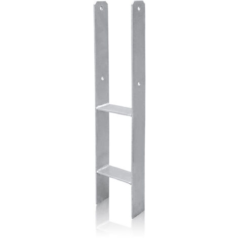 Hengda 1x Pfostenträger Pfostenanker H-Anker 600MM Pergolen Stützenfuß Zaunträger Anker