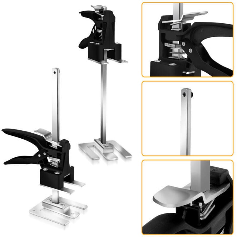 Image of Hengda - swanew 2x Martinetto manuale Attrezzo di sollevamento per cartongesso Sollevatore per armadi Fino a 240Kg