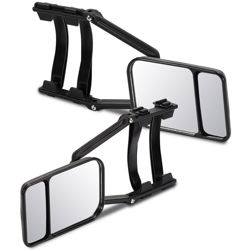 Image of 2x Specchio per roulotte Specchio Supplementare di Traino Con specchio secondario 12.5x18.5cm - Hengda