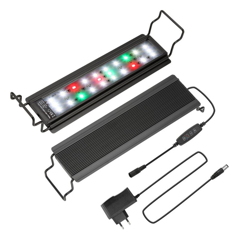 Hengda 10W Acquario LED con timer decorazione pesci d'acqua salata RGB. 30-45cm