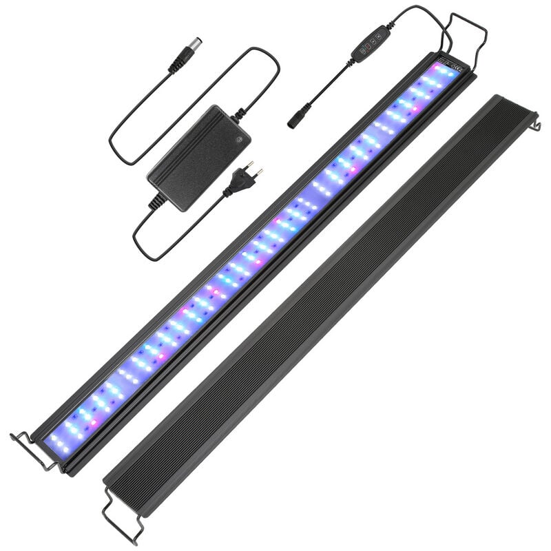 Aquarium led avec minuterie coquillage décoration rvb étanche.36W.87-110cm - Hengda