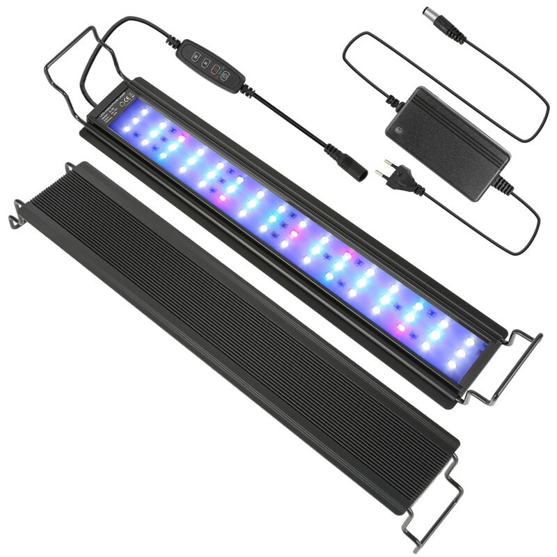 Hengda Aquarium LED avec minuterie coquillage décoration RVB étanche.18W.45-70cm
