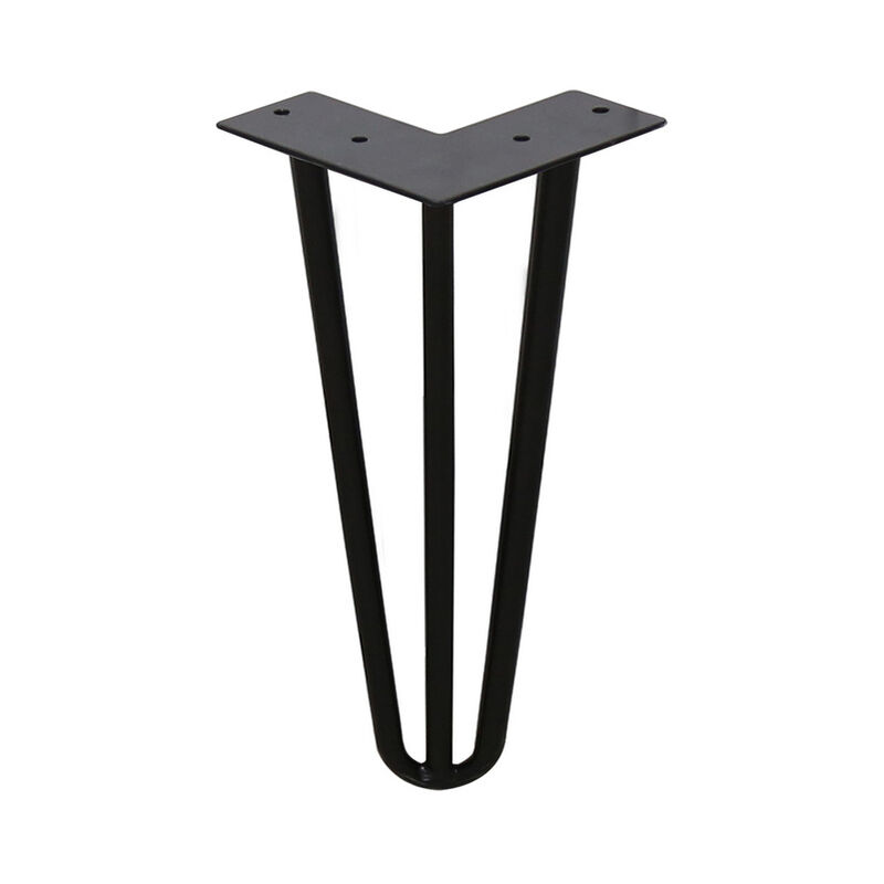 Image of 4x Hairpin Legs gambe tavolo acciaio fai da te tavolo pattini tavolo gambe tavolo sostituibile 3 ganci. 15cm - Hengda