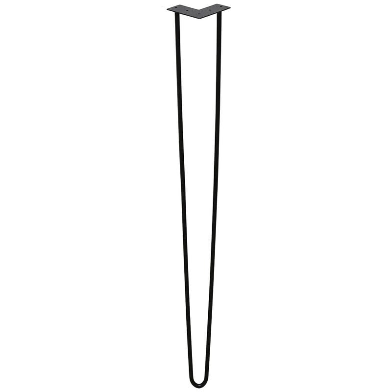 Image of Hengda 4x Gambe da tavolo a perno Gambe da tavolo in acciaio fai da te Piedini per tavolo intercambiabili 2 montanti-72cm