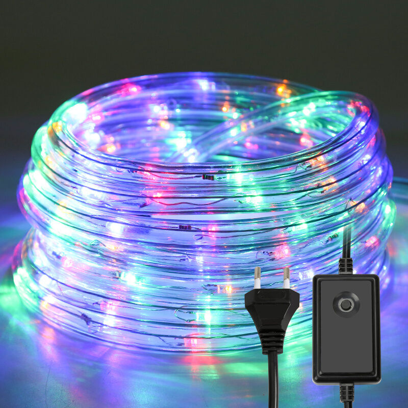 Tube lumineux LED multicolore Extérieur étanche Chaîne lumineuse Lampe Décor 30M RGB