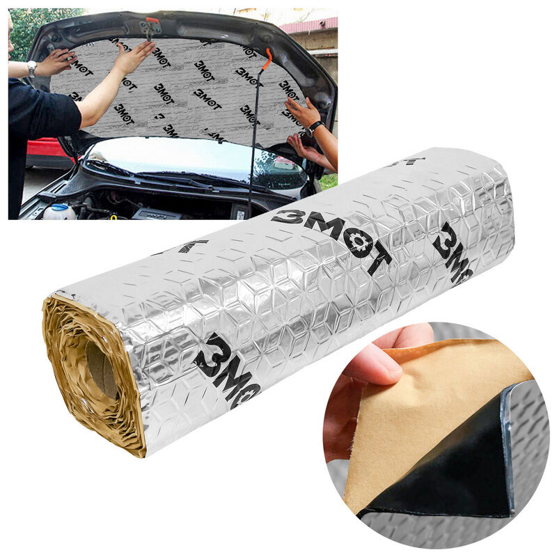 Image of 50x400cm tappetino isolante auto isolamento del veicolo 2qm tappetino anti-drone bagagliaio professionale - d'argento - Hengda